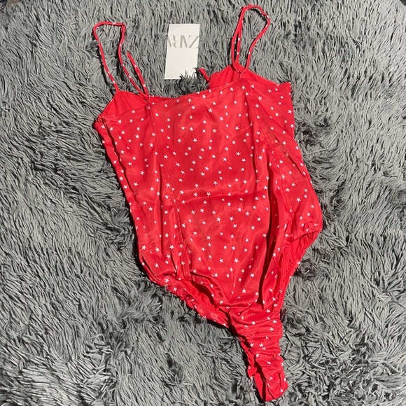 🥰🥰ZARA Stars Satin Effect Bodysuit🥰🥰 - Picture 9 of 12
